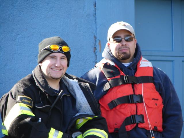 October 2006- Putnam Lake Firefighters train with Mahopac and Somers Fire Department's Dive Teams at a water rescue drill