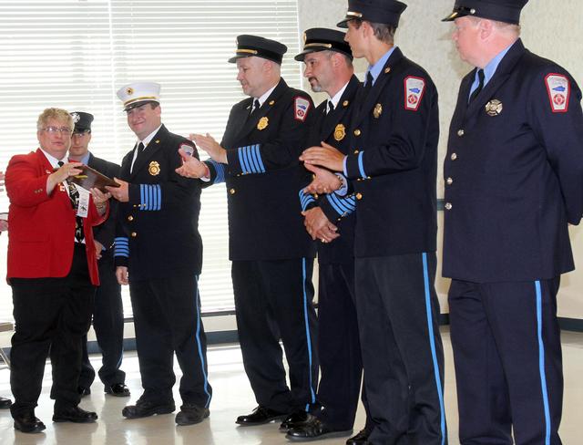 HVVFA 2013 Award Ceremony, Members receiving awards of Unit Citation and Honorable Mention for call responses in 2012. Photos courtesy of Frank Becerra.